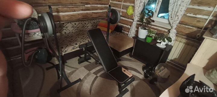 Штанга гриф блины бу