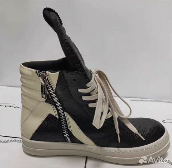 Rick Owens geobasket black boots