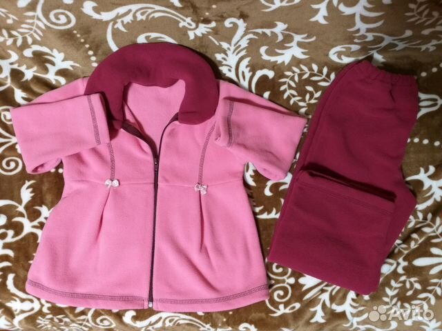 Теплый костюм на девочку