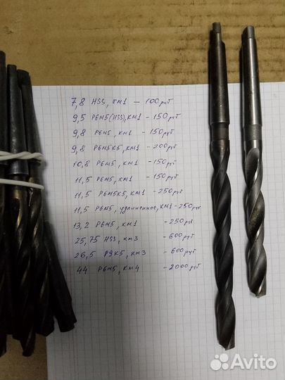 Сверло к/х 9.5 Р6М5, км1 (СССР)