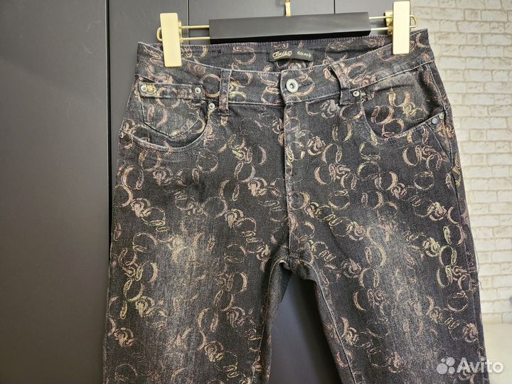 Джинсы женские с принтом 44 Франция