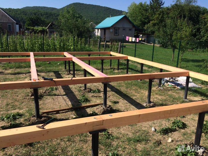 Фундамент на винтовых сваях 89*3,0 м