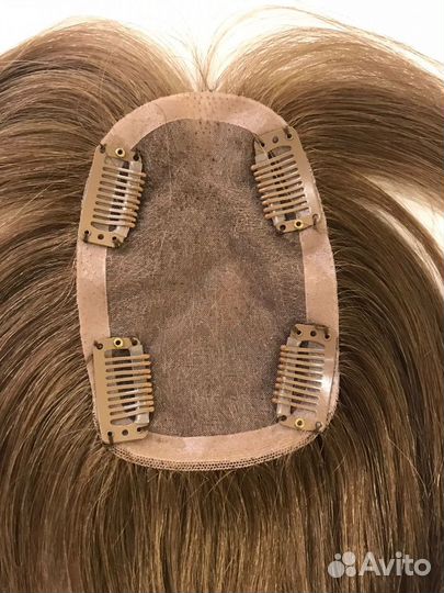 Накладка на пробор из натуральных волос