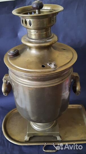 Старинный самовар тульский Баташев