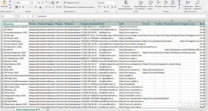 Соберу базу Ваших потенциальных Клиентов
