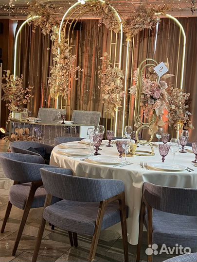 Оформление зала, свадебный декор