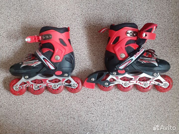Роликовые коньки детские раздвижные р. 31-34