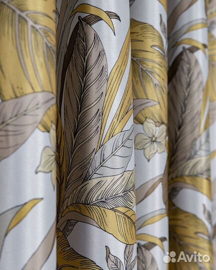 Шторы рогожка Жардин бирюзовый новые пошив