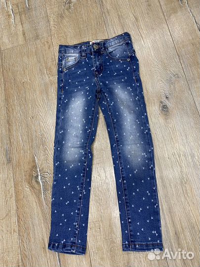 Новые джинсы для девочки button blue 110 р-р