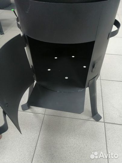 Казан 10л+печь с трубой и дверцей