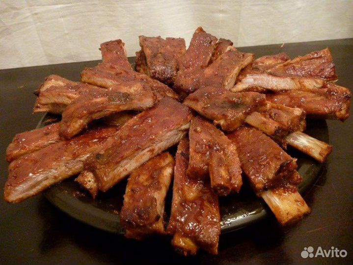Ребра свинные горячего копчения