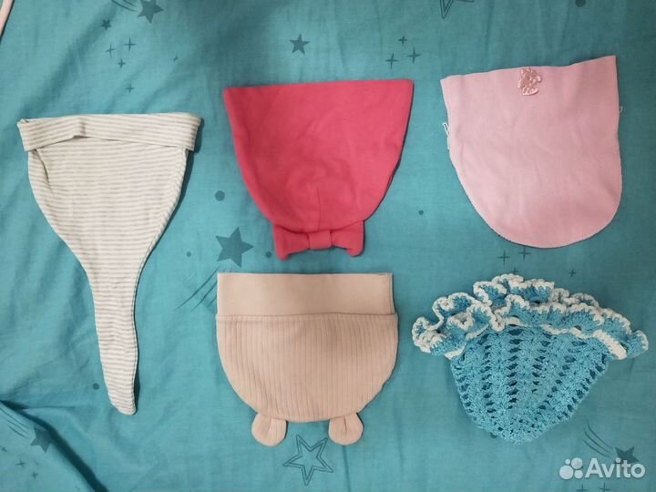 Шапочки для новорожденных