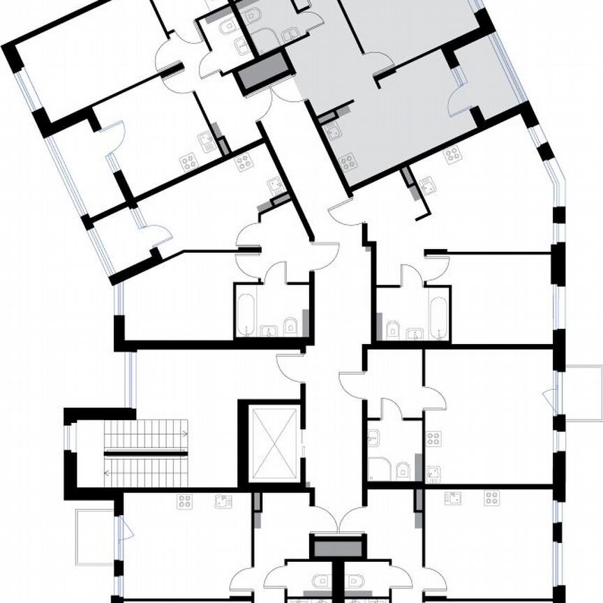 2-к. квартира, 57,3 м², 2/3 эт.