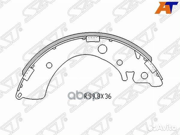 Колодки тормозные барабанные зад honda civic EJ