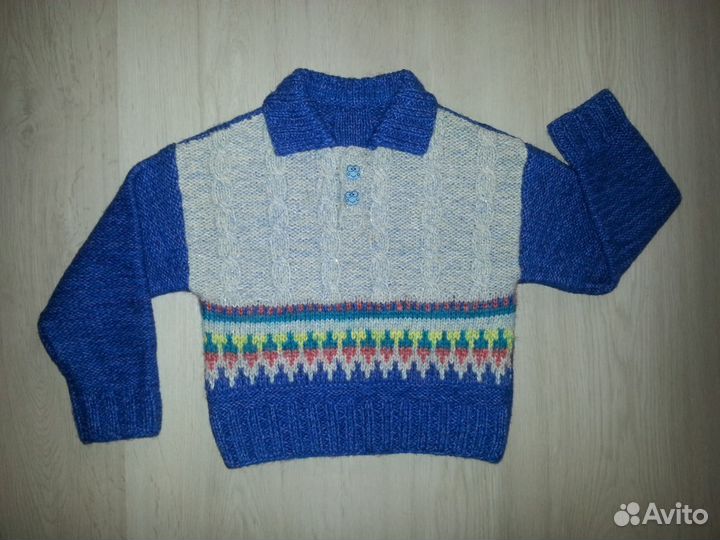 Свитер для малыша (6 мес+). Ручная работа. Новый