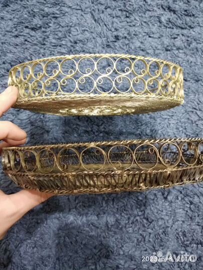 Ваза конфетница, фруктовница хлебница. Скань. СССР