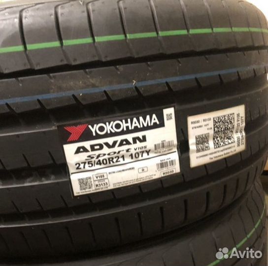 Yokohama ADVAN SPORT V105E 275/40 R21 и 315/35 R21 107Y