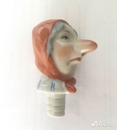 Пробка наливайка фарфор. Винтаж
