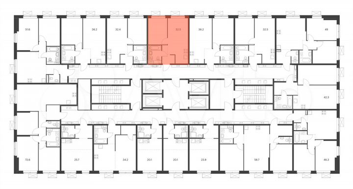 1-к. квартира, 32,5 м², 20/33 эт.