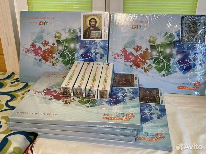 Алмазная мозаика иконы, разные размеры, новая