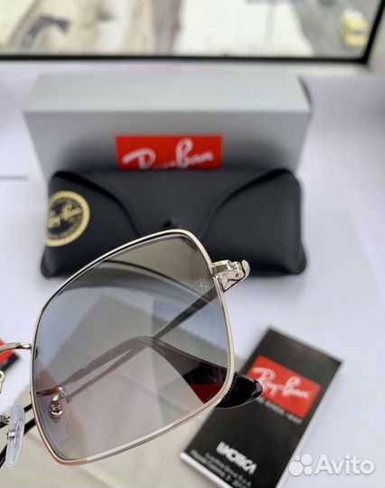 Очки Ray ban square пепельные