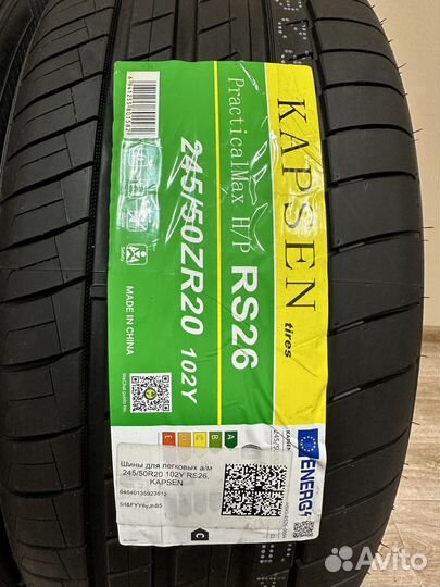 Kapsen RS26 Practical Max HP 245/50 R20 105ZR
