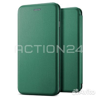 Чехол книжка Xiaomi Redmi 10C / Poco C40 (зеленый)