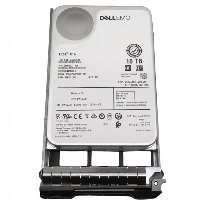 [0WGXDC] Жесткий Диск Dell 10tb Sata3 3,5" Hdd 0wgxdc
