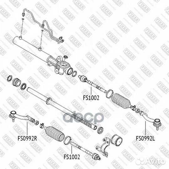 Наконечник рулевой тяги hyundai Tucson 04/KIA