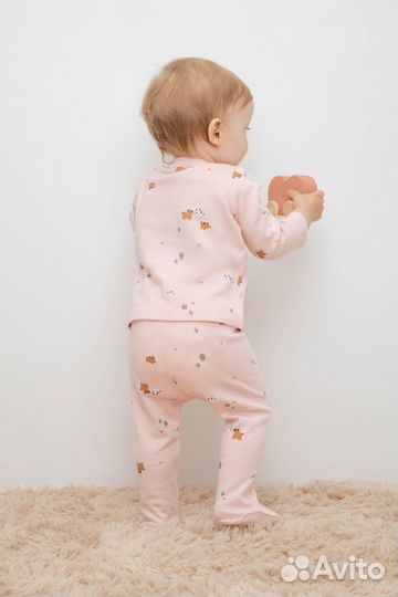 Ползунки для девочки Crockid К 400220 собачк (56)