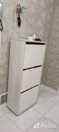 Обувница белая лофт