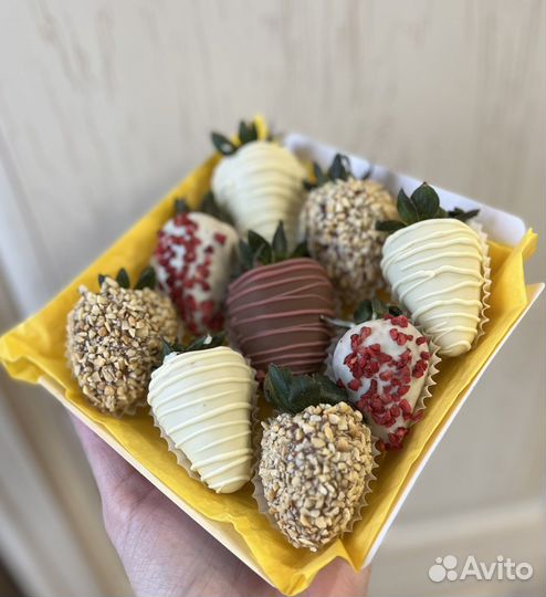 Клубника в шоколаде коробочка