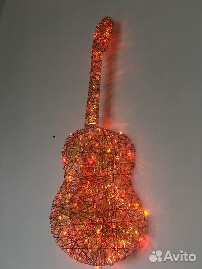 Гитара Светящаяся светодиодная