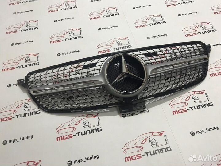 Решетка Mercedes GLE W166 Diamond Silver