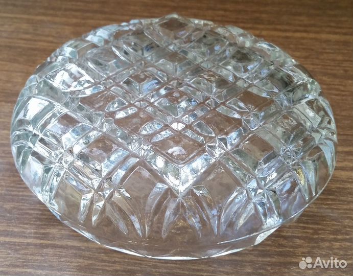 Пепельница СССР стекло 13 см