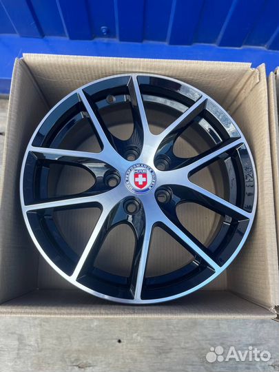 Диски R 16 5*114.3 ет 43 HRE черные с полировкой
