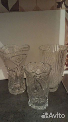 Вазы хрустальные