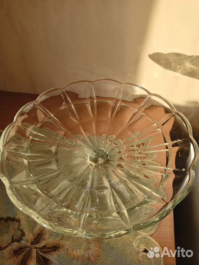 Ваза для фруктов на ножке СССР