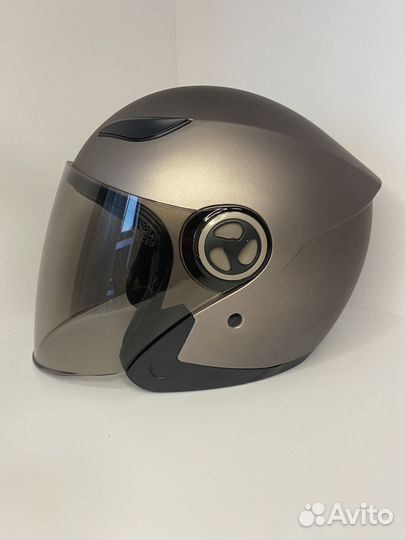 Шлем для скутера, электросамоката серый размер XL