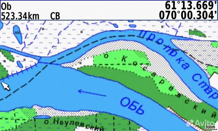 Карта OB river для навигатора Garmin Montana 610