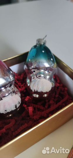 Елочная игрушка СССР Дед мухомор гриб гном