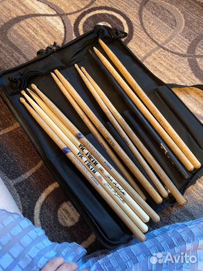 Чехол для барабанных палочек + палочки