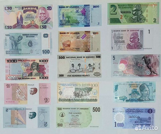 Банкноты Африки
