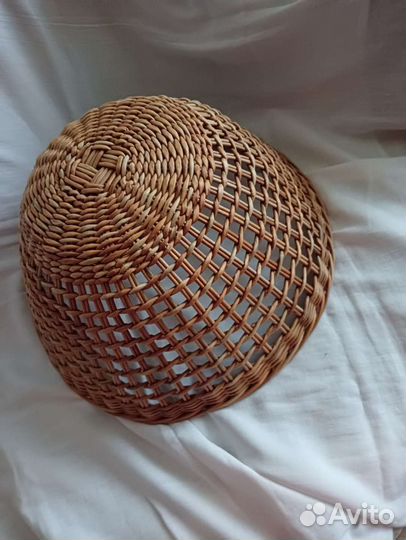 Абажур плетеный из лозы