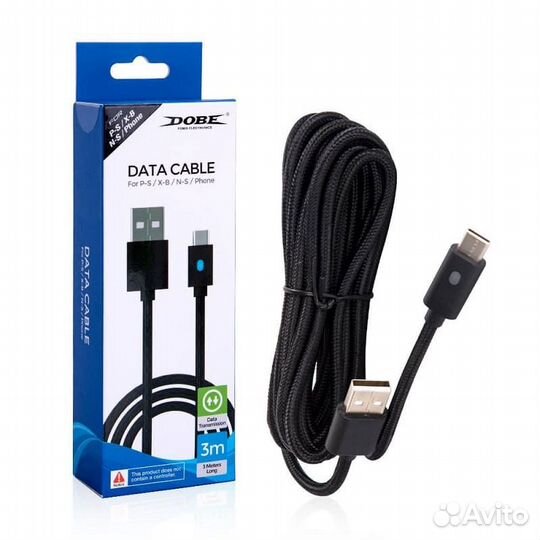 Data кабель USB-Type C для PS 5, Xbox X/S, Switch