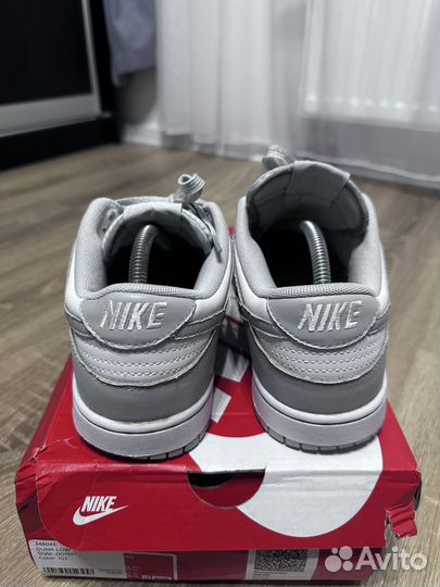 Кроссовки nike dunk low grey