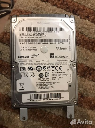 Жесткий диск 1 тб samsung