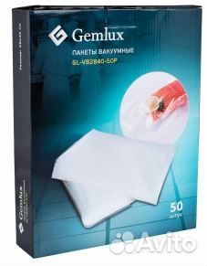 Пакет вакуумный gemlux GL-VB2840-50P 28x40 см