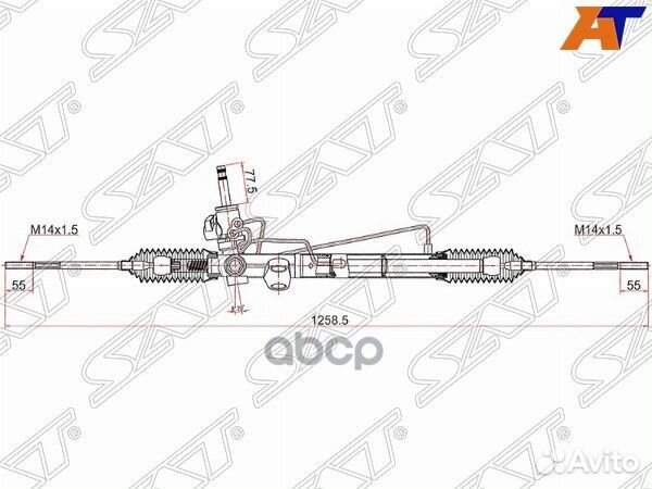 Рейка рулевая MMC lancer LHD CS/CT# 03- LHD ST