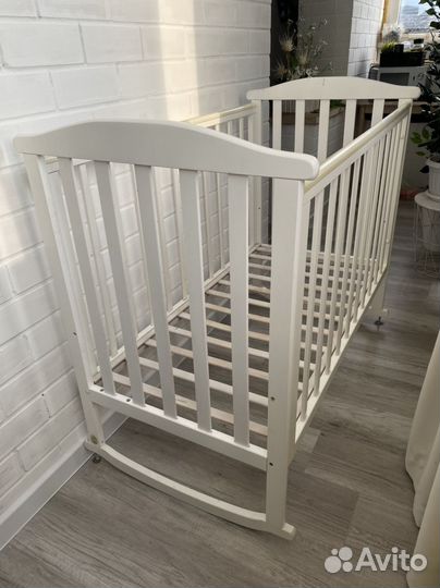 Кроватка лель качалка